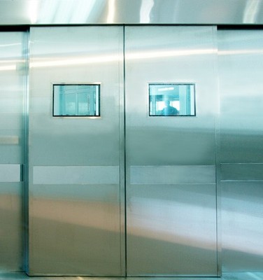 Double sliding operating room door,electric door