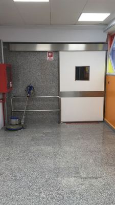 hermetic sliding door for operating room, single sliding door